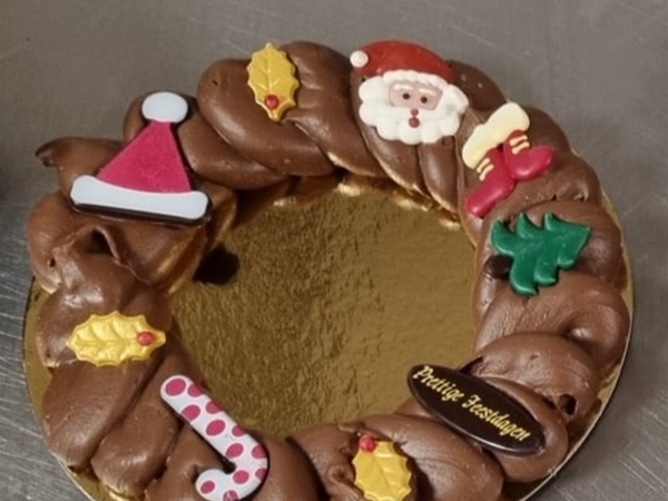 CHOCOLADE KERSTKRANS GROOT